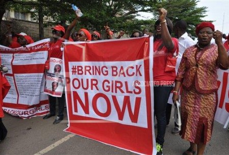 Bring Back Our Girls Protesters in Abuja Nigeria